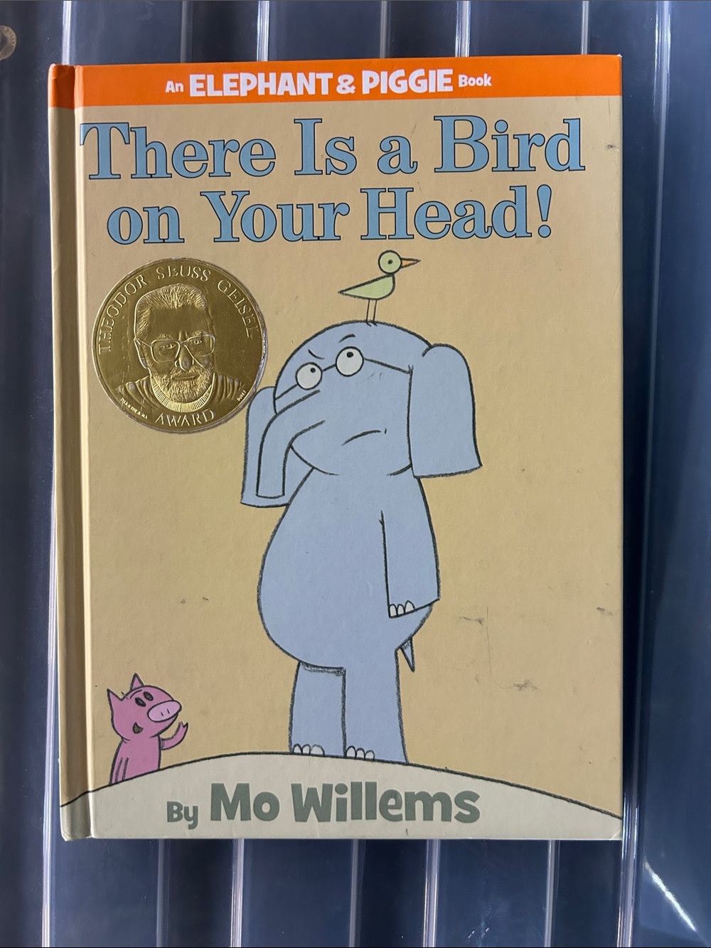 There Is a Bird on Your Head! by Mo Willems - Beige & Blue Hardcover Kids Book